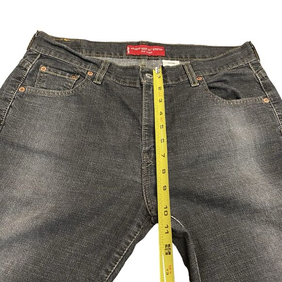 Women’s Levi’s 515 Nouveau Boot Cut Stretch 12 MIS M 32x32 Y2K Dark Wash Mid - Picture 7 of 12